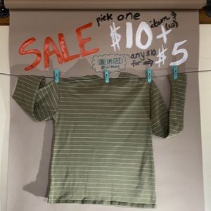 Striped Relaxed Crew T $10 BYGO $5